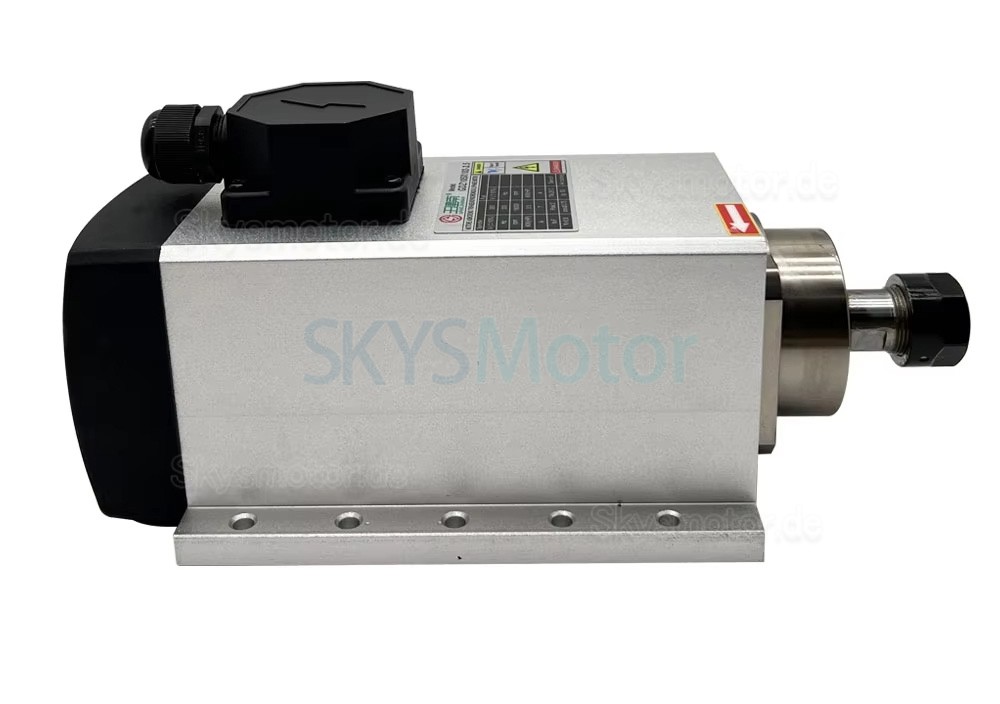 3,5kW 220V/380V luftgek&uuml;hlter Spindelmotor Satz GDZ105X102-3.5 + H100-3.7S2/T4 mit Spindelantrieben (Frequenzumrichter) und 13 ER20-Spannzangen